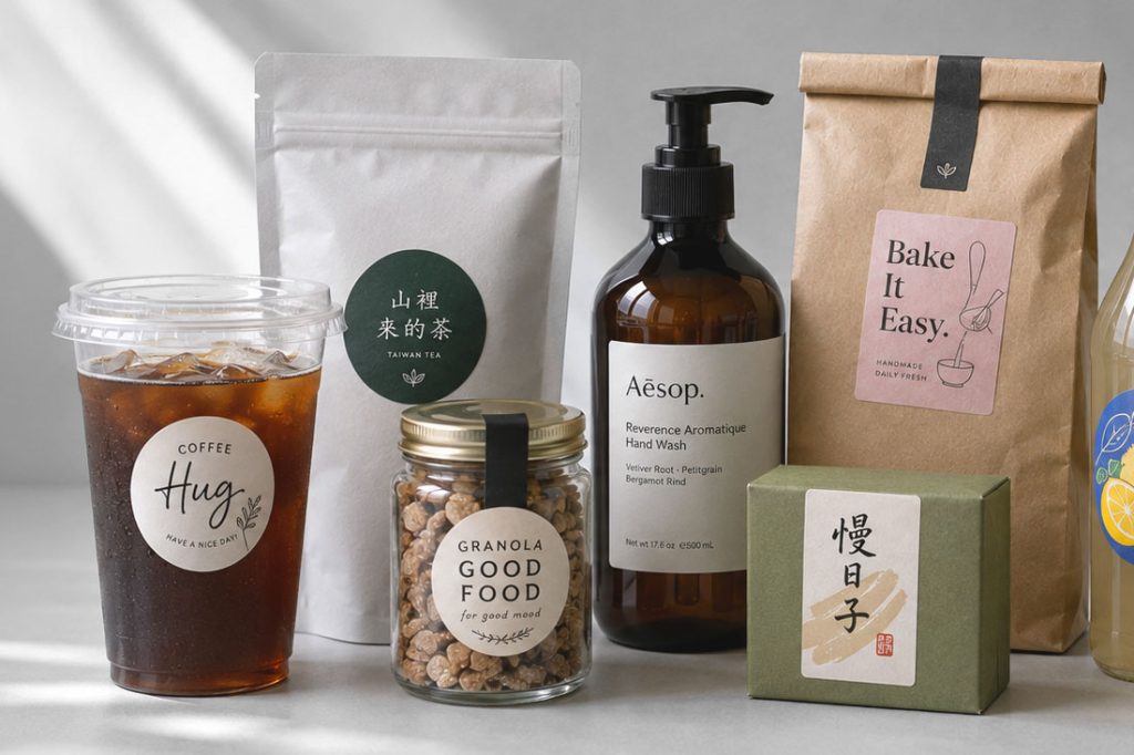 客製圓形貼紙印刷與商品包裝應用