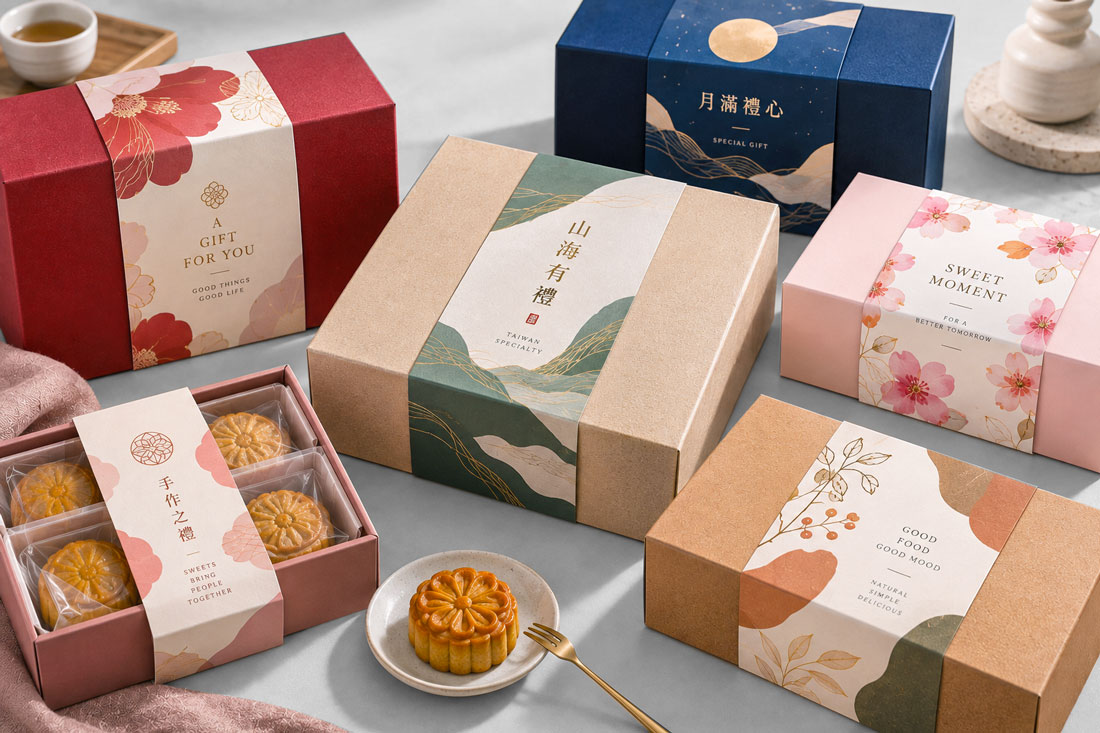 禮盒腰封印刷應用,適用品牌禮盒、伴手禮與節慶禮盒包裝