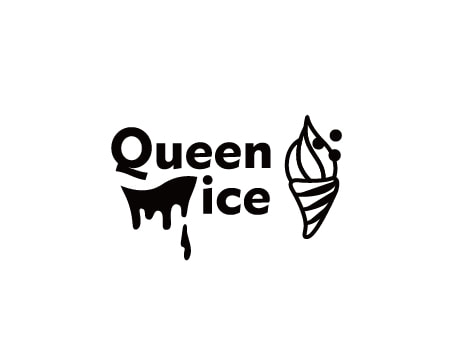 QI霜淇淋 Queen ice 冰品品牌 Logo 設計