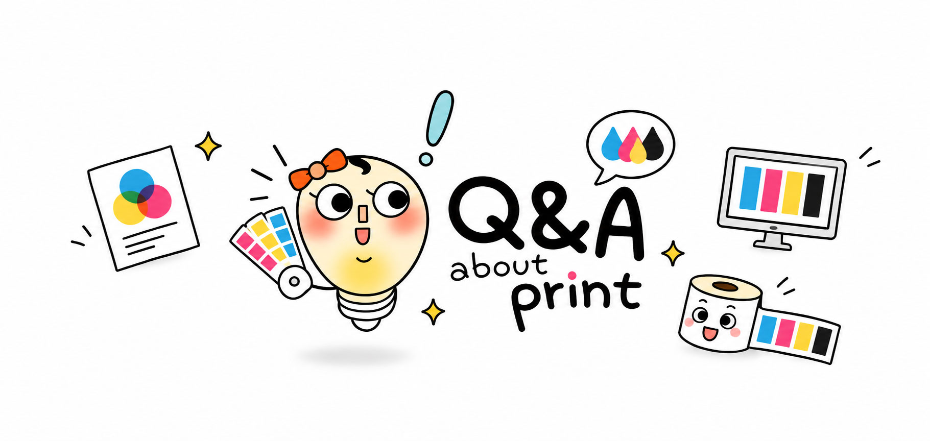 印刷顏色色彩教學示意圖，介紹 CMYK、RGB、印刷色差與印刷檔案色彩設定